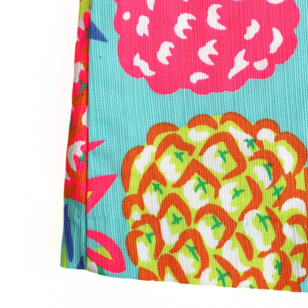 Tommy Bahama Shift Dress Girls Size 8 Blue Pineapple Print Cotton Pique Summer - Picture 3 of 10